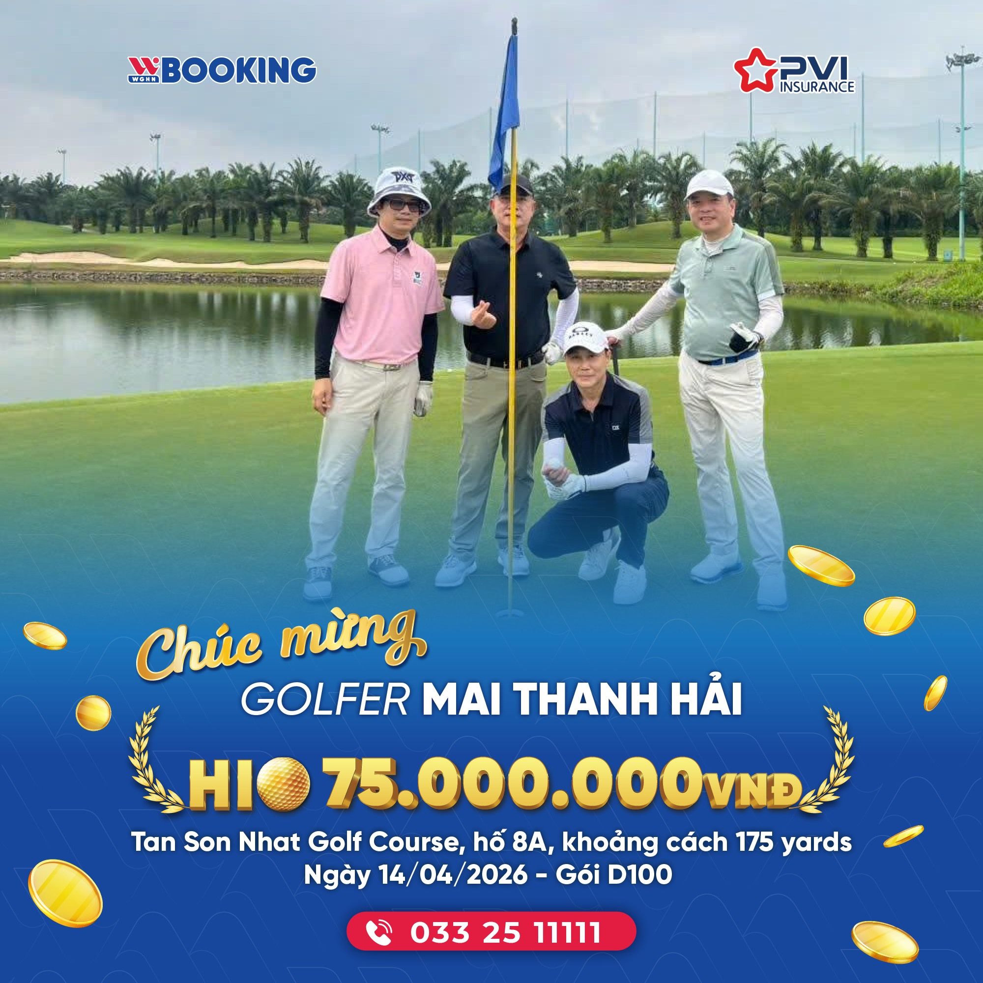 CÚ ĐÁNH ĐẲNG CẤP GỌI TÊN GOLFER MAI THANH HẢI