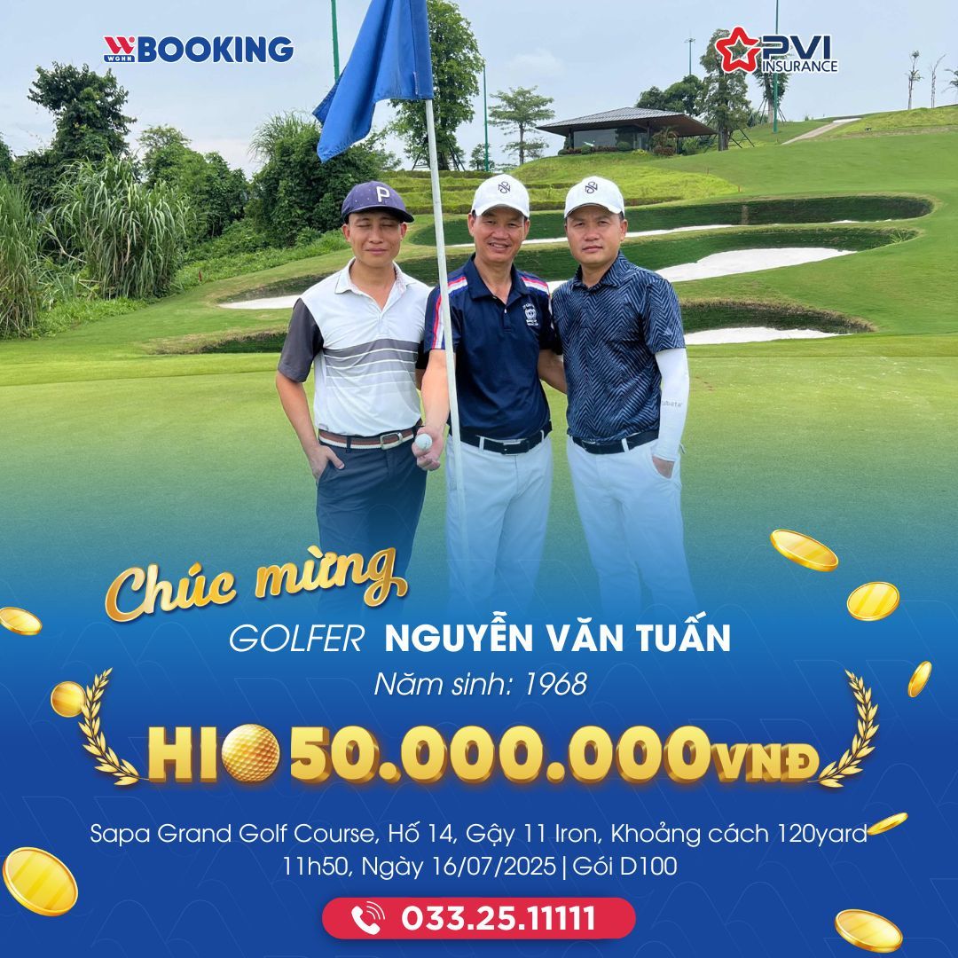 CHÚC MỪNG GOLFER NGUYỄN VĂN TUẤN – HOLE IN ONE GIỮA MÂY TRỜI SAPA