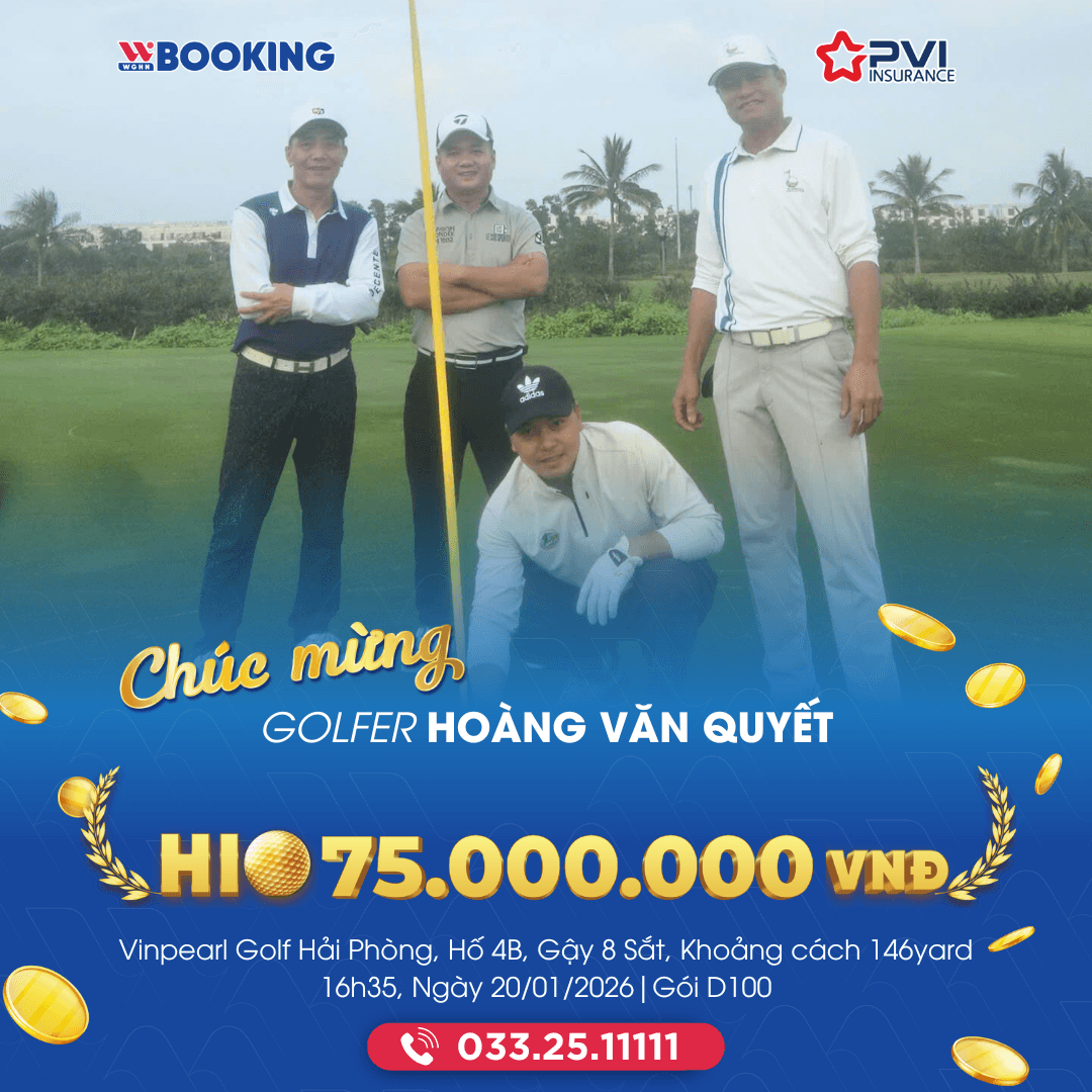 HOANG VAN QUYET HOLE IN ONE TAI SAN VINPEARL GOLF HAI PHONG